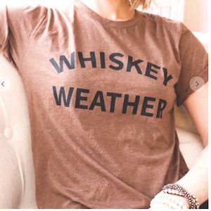 Whiskey Weather - Graphic t-shirt - brownish dark taupe wash